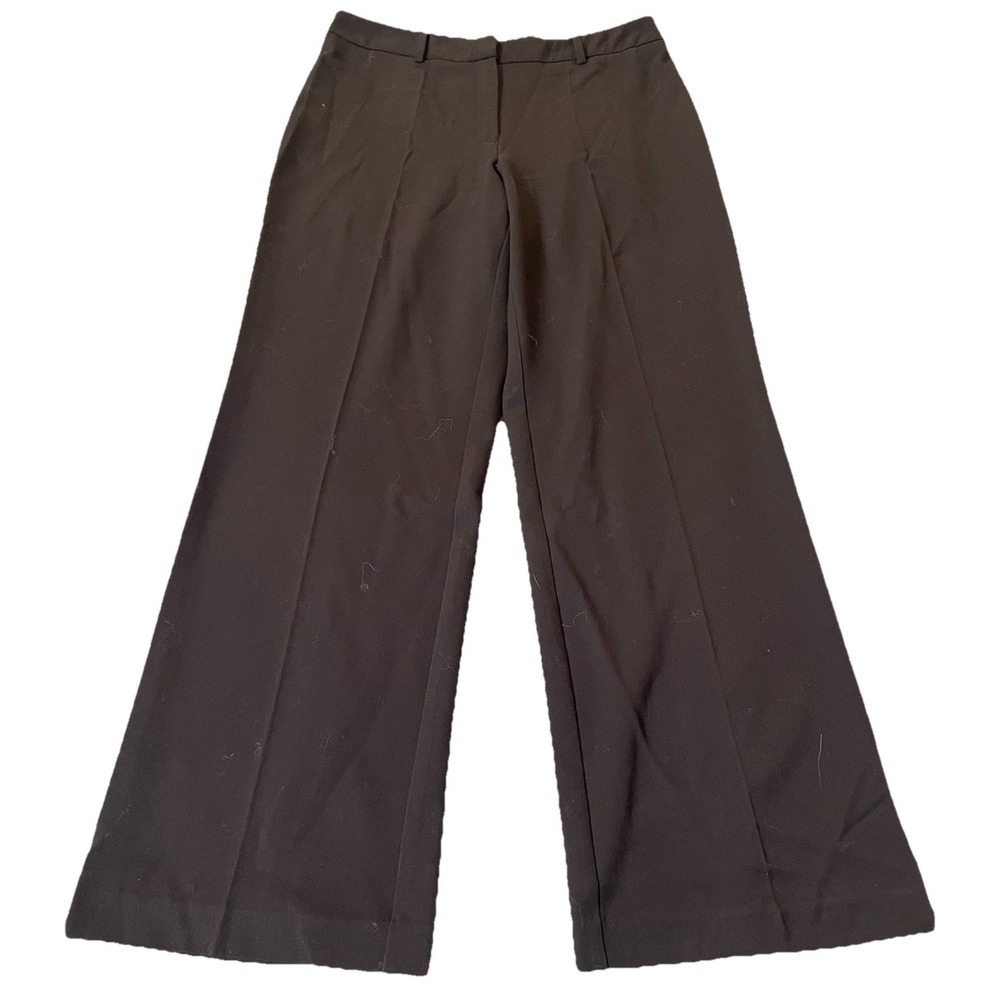 90s Norton McNaughton Dress Pants Sz 8 Black Wide Leg Stretch Goth Career City